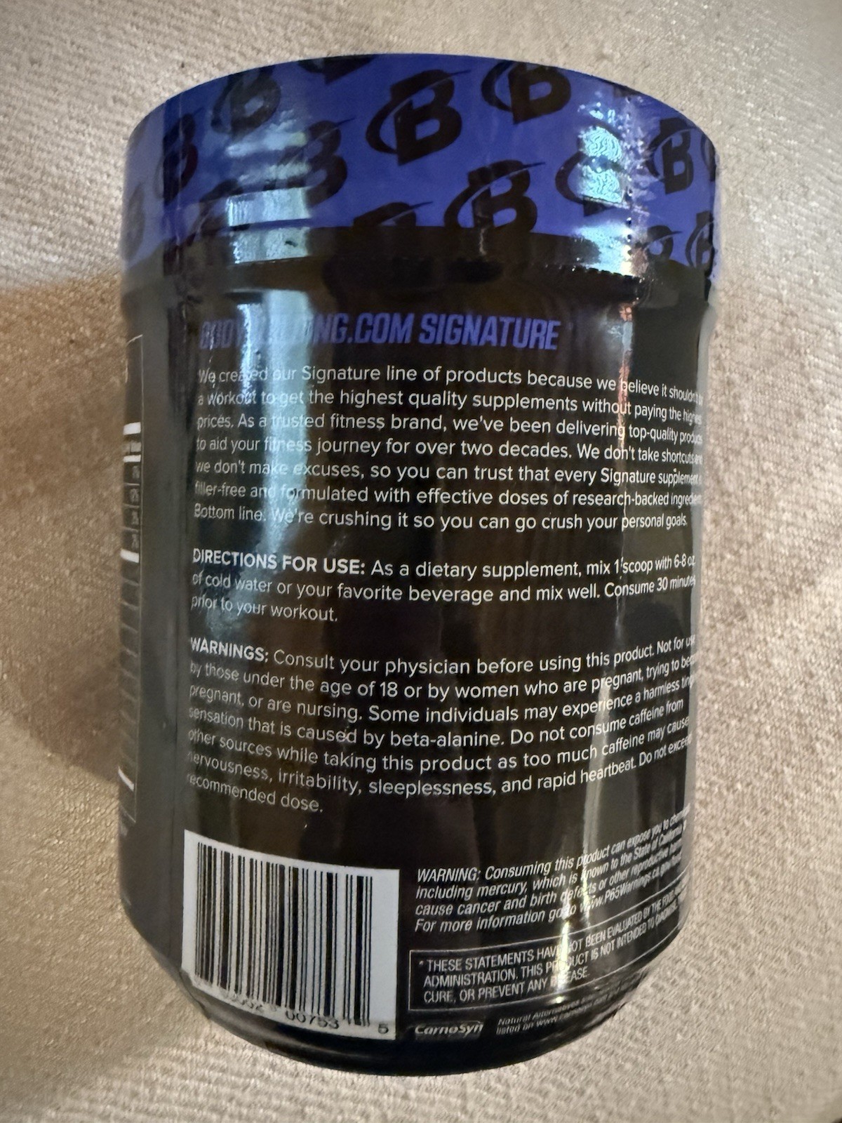 Bodybuilding Pre-Workout Fruit Punch