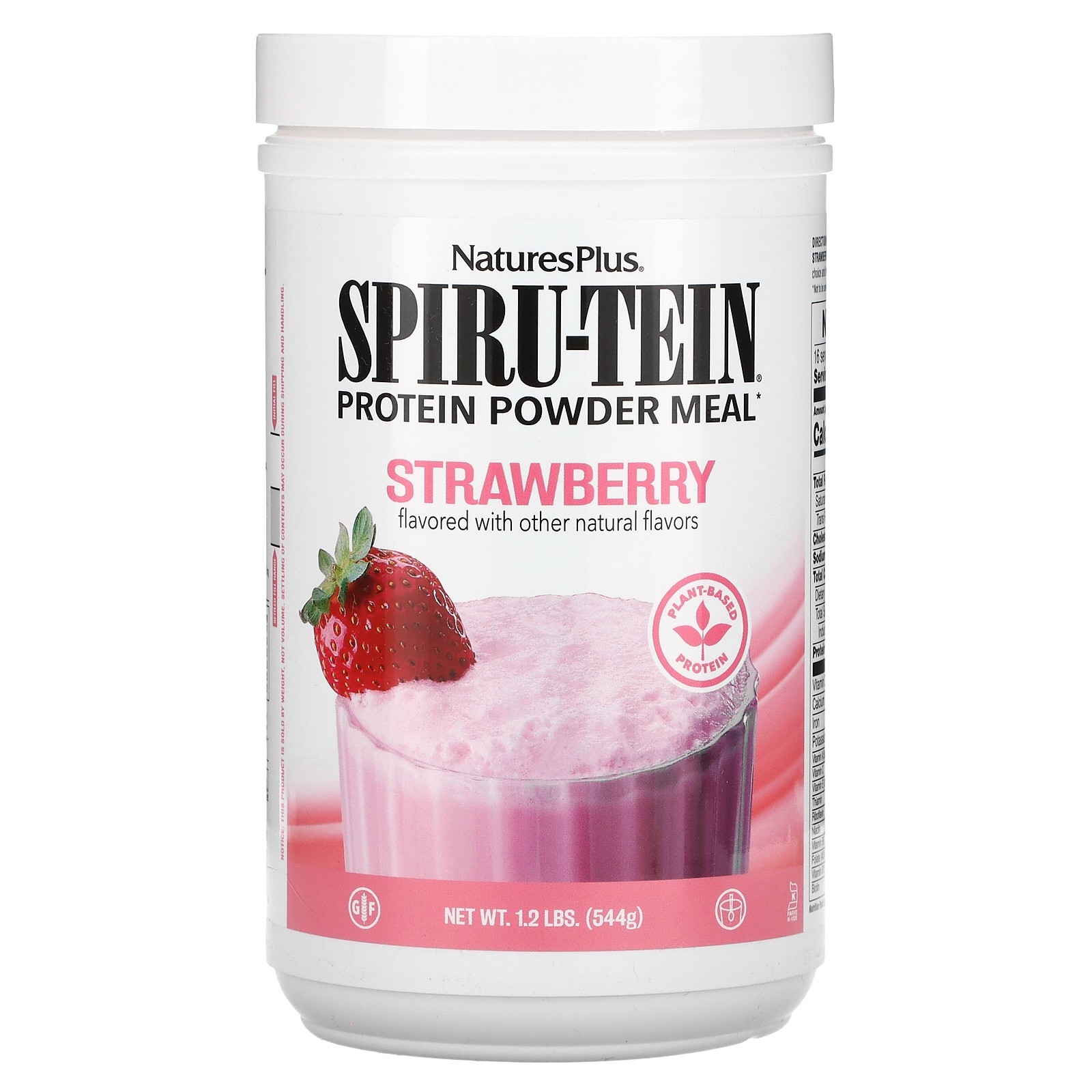 NaturesPlus Spiru-tein Protein Powder (Strawberry) 1.2 lb