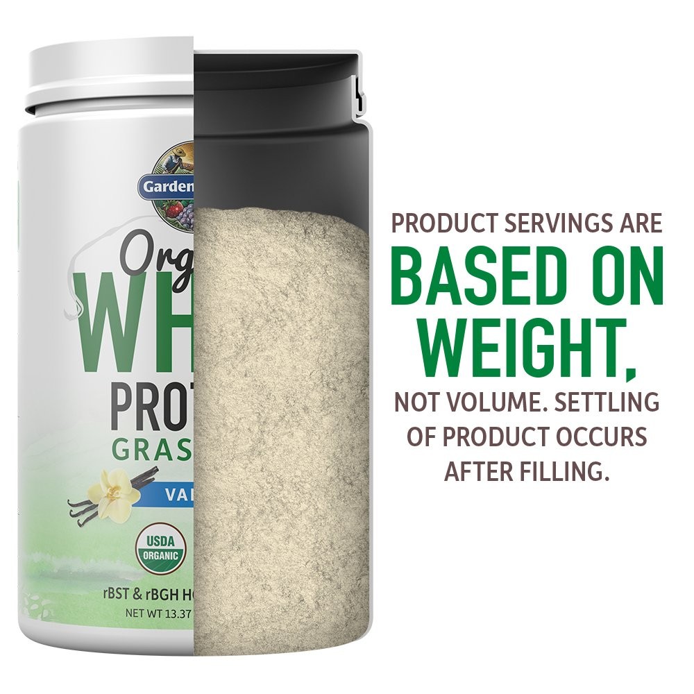 Garden of Life Grass Fed Whey Protein Powder Vanilla – 21g Protein for Women & M