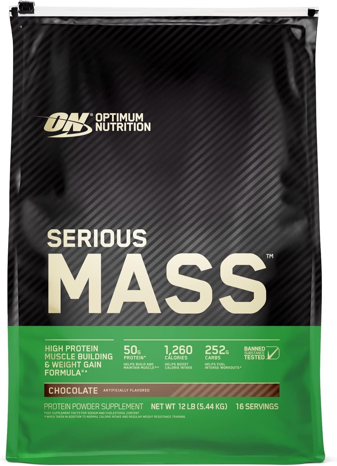 Optimum Nutrition Serious Mass Chocolate 12 lbs