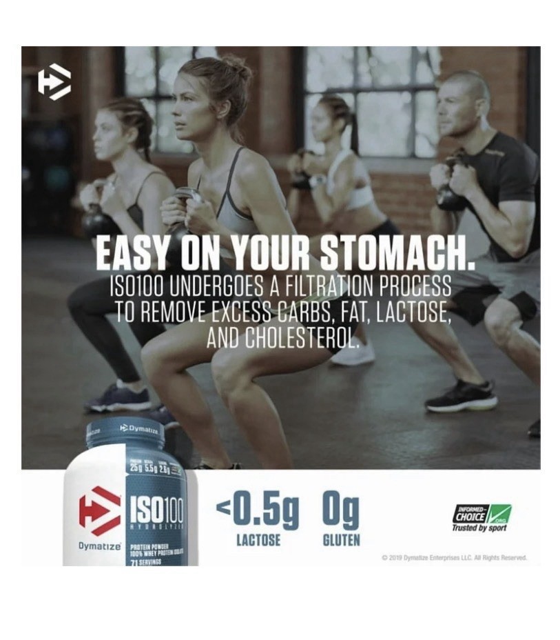 Dymatize ISO100 Hydrolyzed Whey Gourmet Vanilla 20 Servings