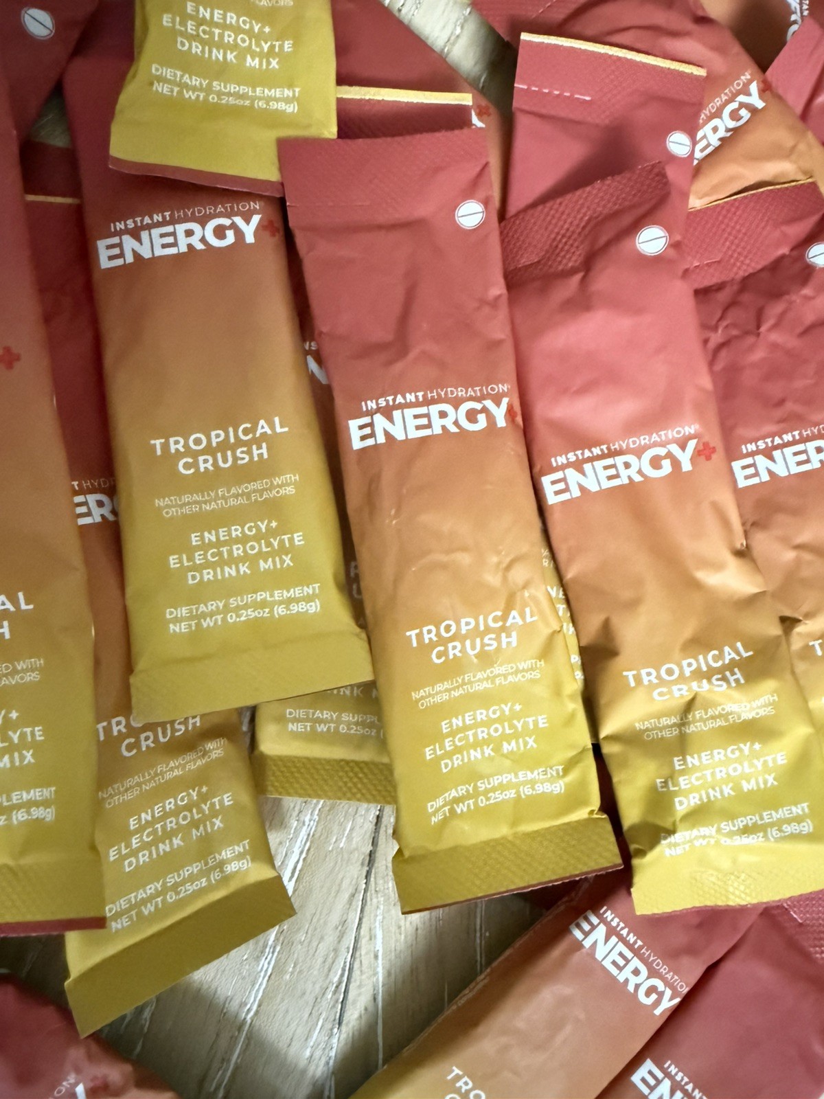 Instant Hydration + ENERGY Electrolyte Drink Mix – TROPICAL CRUSH 50 Packets