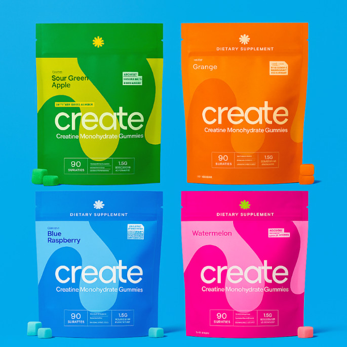 Sale! Create Creatine Monohydrate Gummies – Choose Flavor – Free Shipping