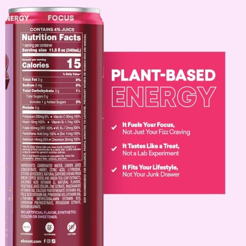 SUPER FUEL Healthy Energy Drink -: 11.5 Fl Oz (Pack of 12) Strawberry Lemonade
