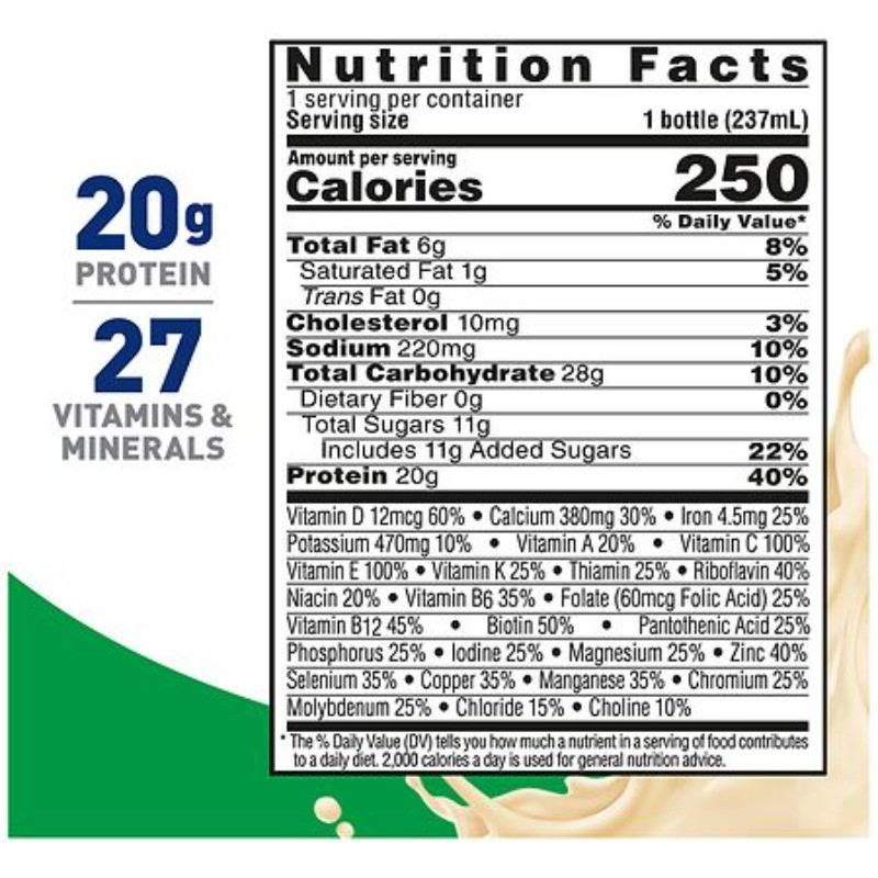 Balanced Nutritional Drink Bottles Very Vanilla 8.0 fl oz