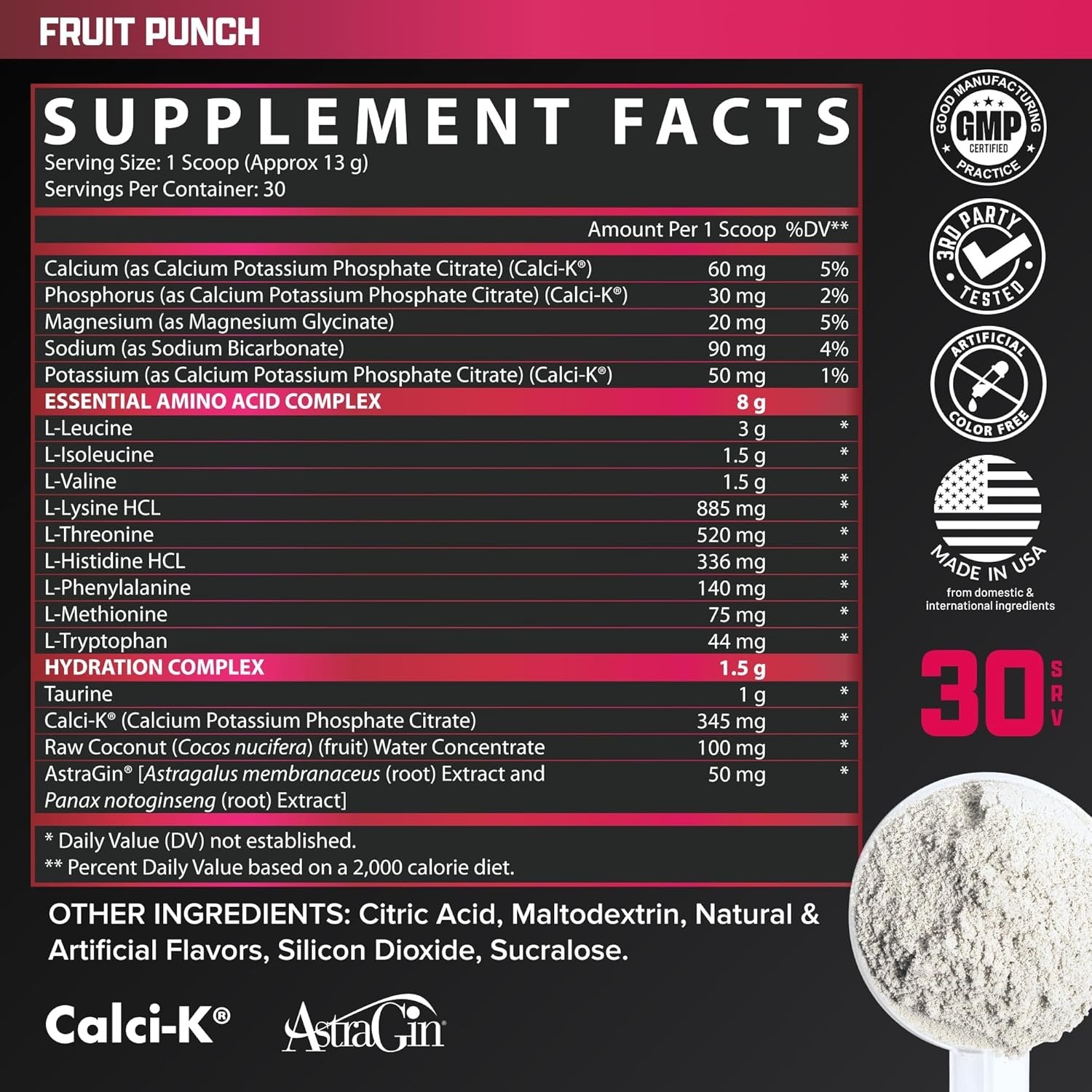 Nutrex – EAA + Hydration Fruit Punch 30 Servings