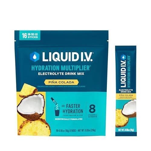 Hydration Multiplier Pina Colada – Electrolyte Powder Drink Mix, 16 Servings