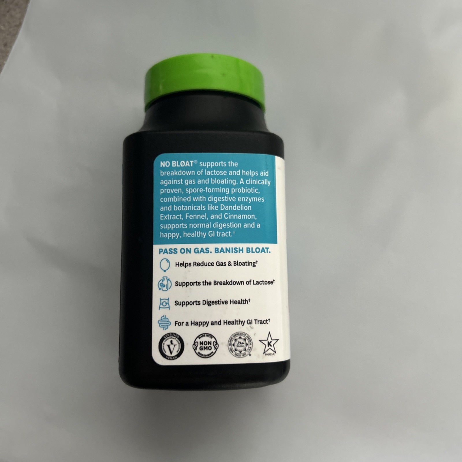 ZENWISE NO BLOATFAST GAS AND BLOATING RELIEF 48 CAPSULES EXP 7/2026