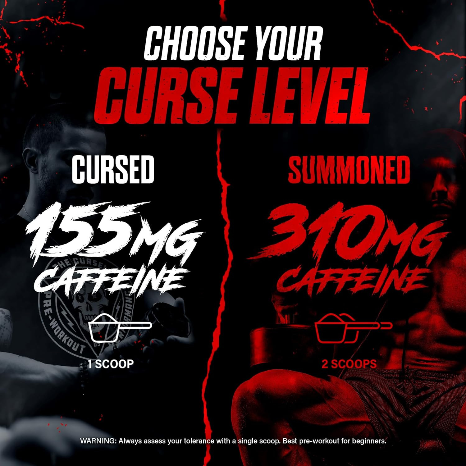 the Curse! Pre Workout Powder for Men & Women, Caffeine, Beta-Alanine, Creatine,