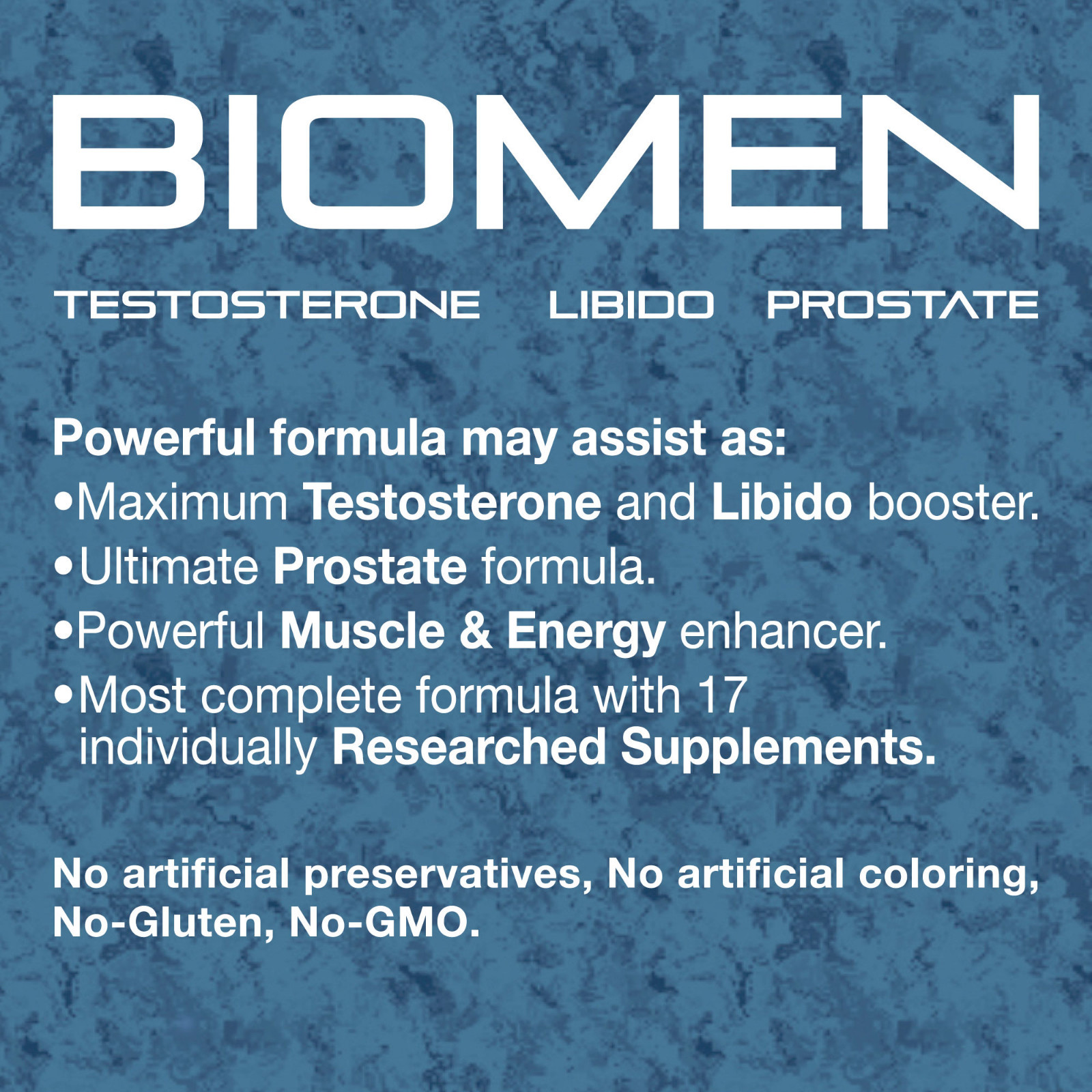 Intenergy BIOMEN 3100mg 90 VCaps Test Libido Prostate Sexual Health SHIPS FREE