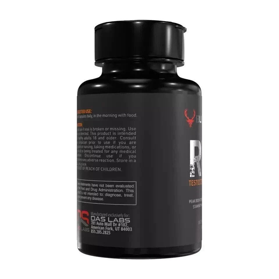 BUCKED UP RUT TESTOSTERONE BOOSTER 90Caps 30Serv Hormone Balance Mood,