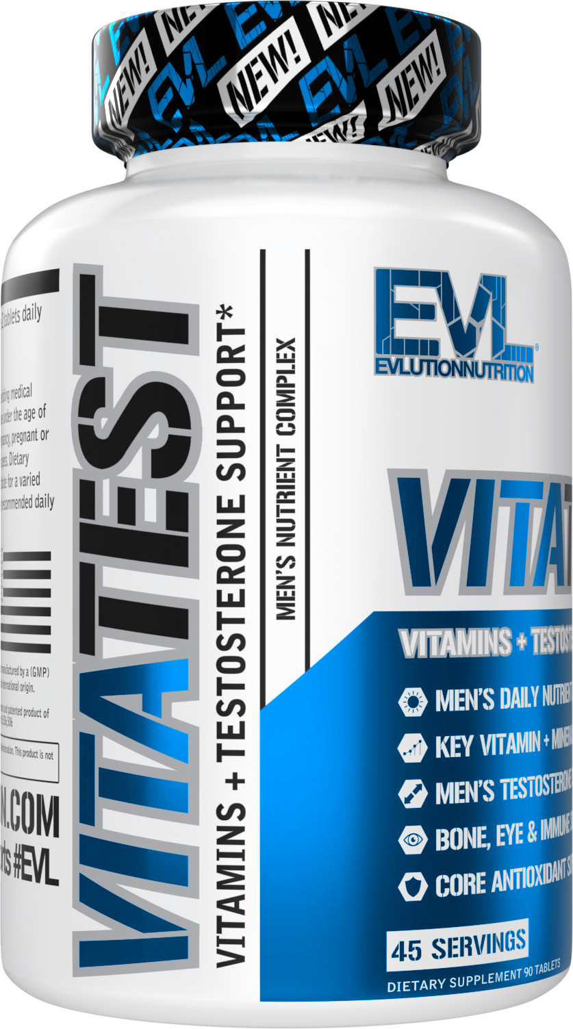 Evlution Nutrition VitaTest – Vitamin+Natural Testosterone Booster – 45 Servings