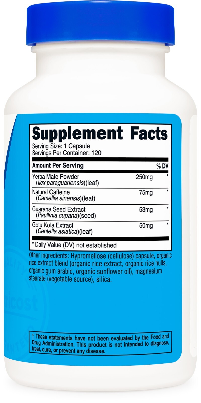 Nutricost Natural Energy Pills Complex 120 Capsules, 100mg Caffeine – Non-GMO