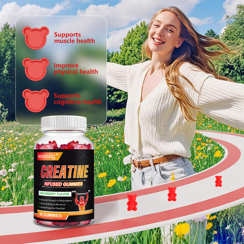Creatine Monohydrate Gummies Muscle Gain 5000 mg per serving (5 g)