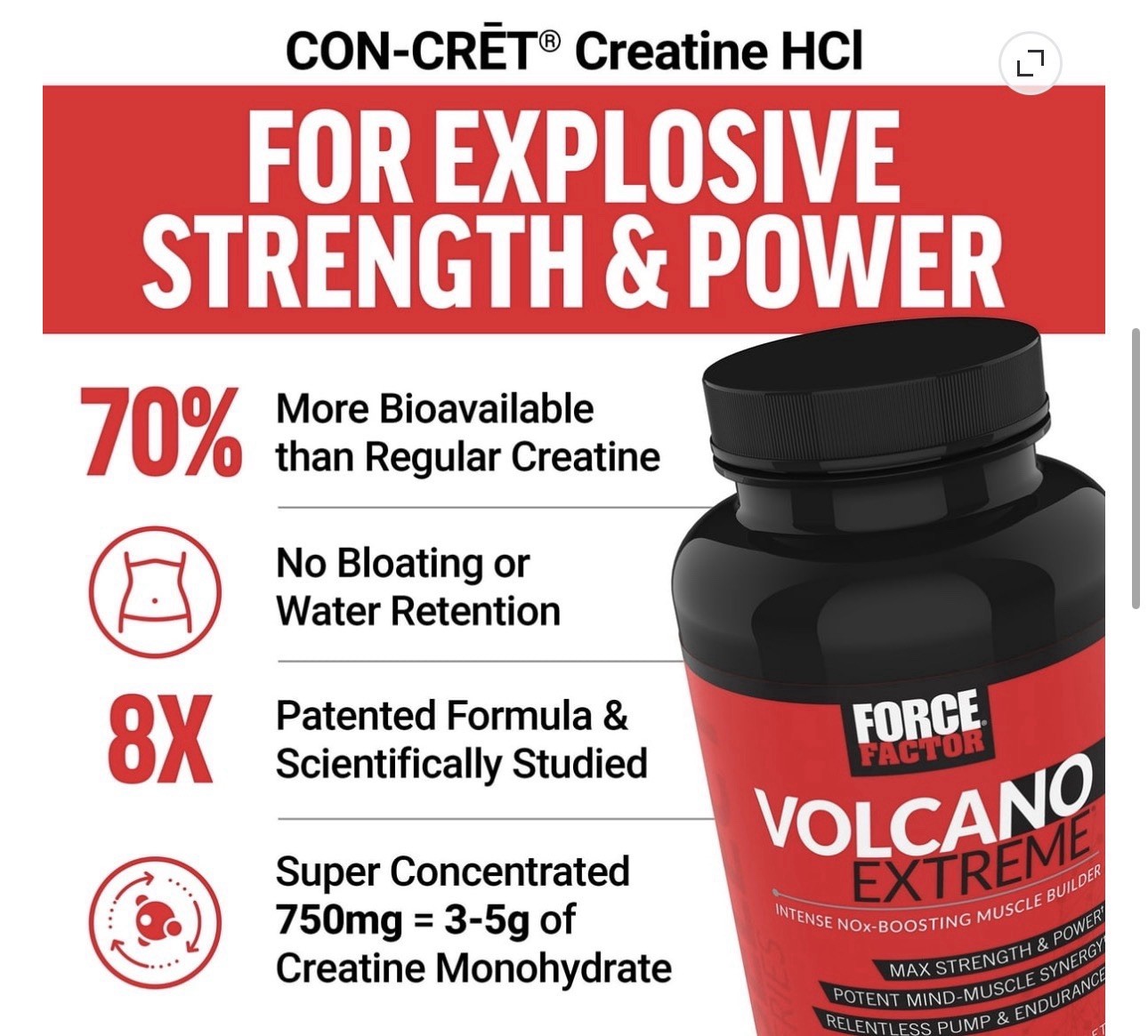 🔥VOLCANO Extreme Pre Workout Nitric Oxide Booster Muscle Builder Focus 01/2028