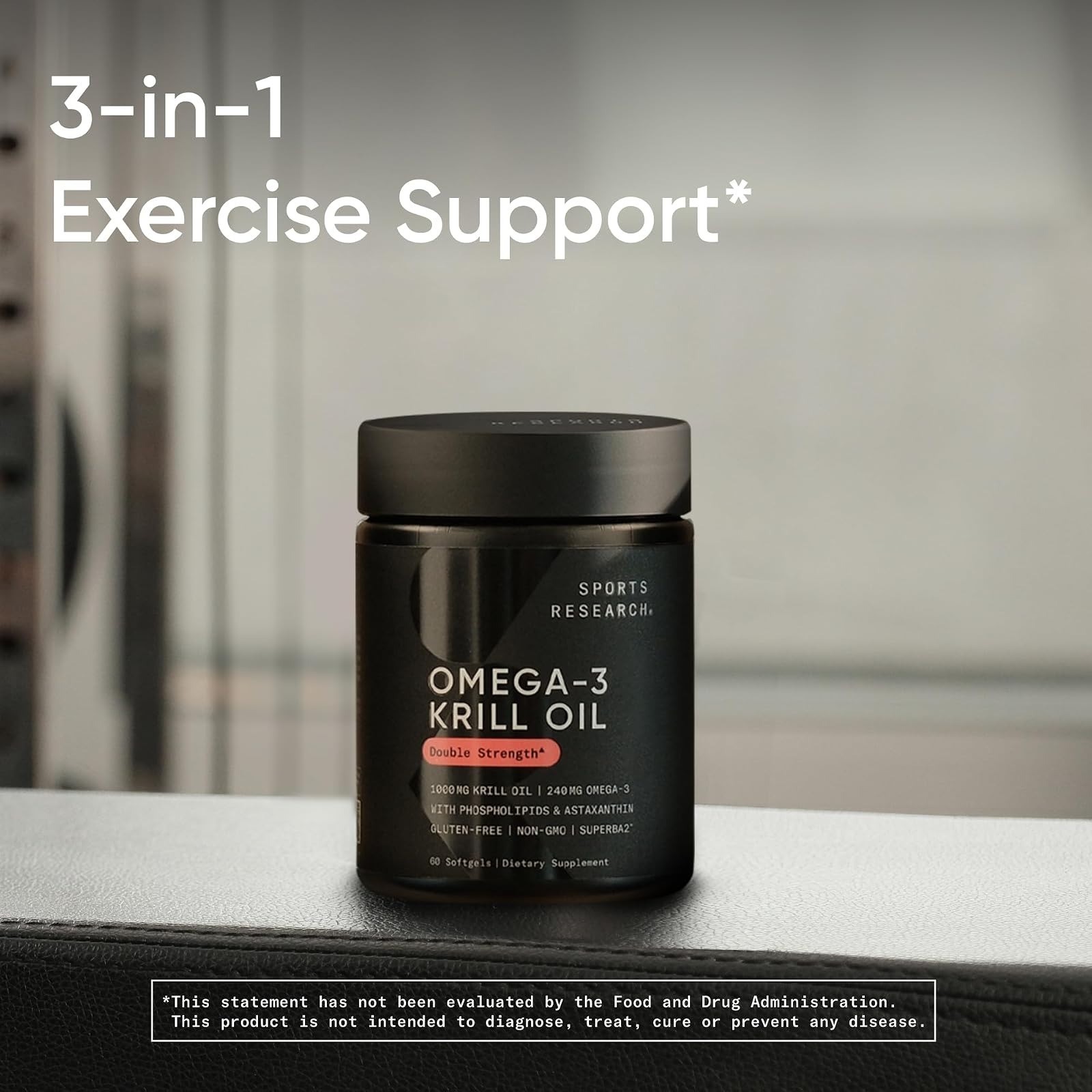 Sports Research Antarctic Omega-3 Krill Oil 1000mg – 60 Softgels