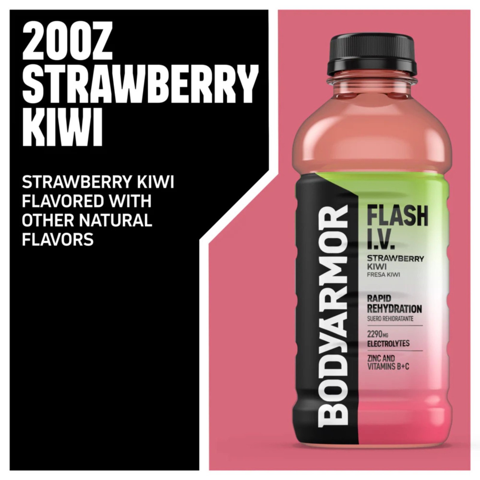 BODYARMOR Flash I.V. Rapid Rehydration – 4 Flavor Variety Pack – 16oz Bottles
