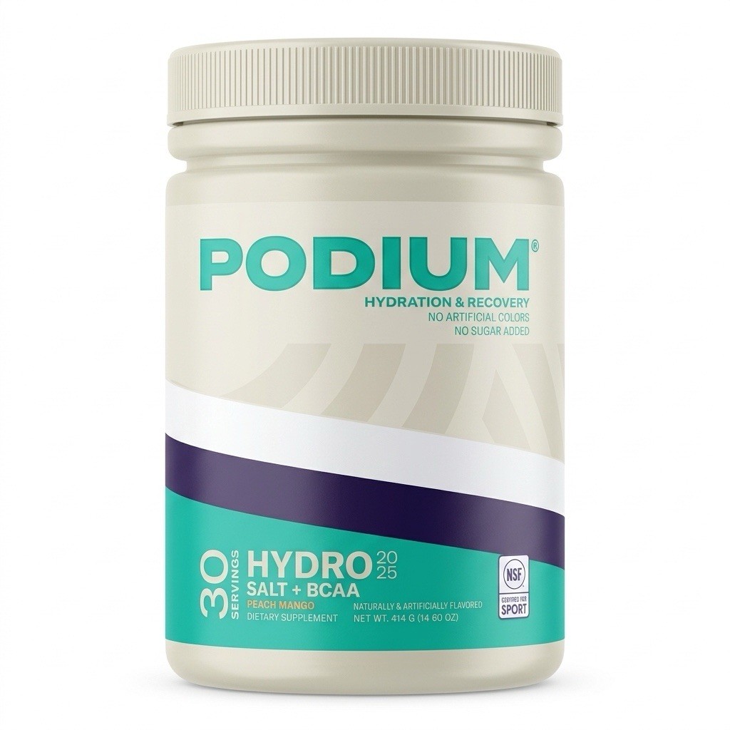 Podium Hydration & Recovery – No Artificial Colors – No Sugar Added-Peach Mango