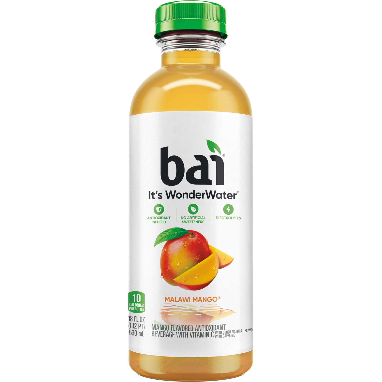 Bai Antioxidant Infused Water Beverage, Malawi Mango, with Vitamin C and No A…