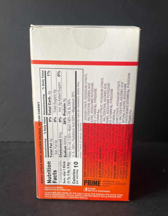 PRIME *07/2027* Rapid Rehydration Variety Pack, 15 – 0.2oz Packets