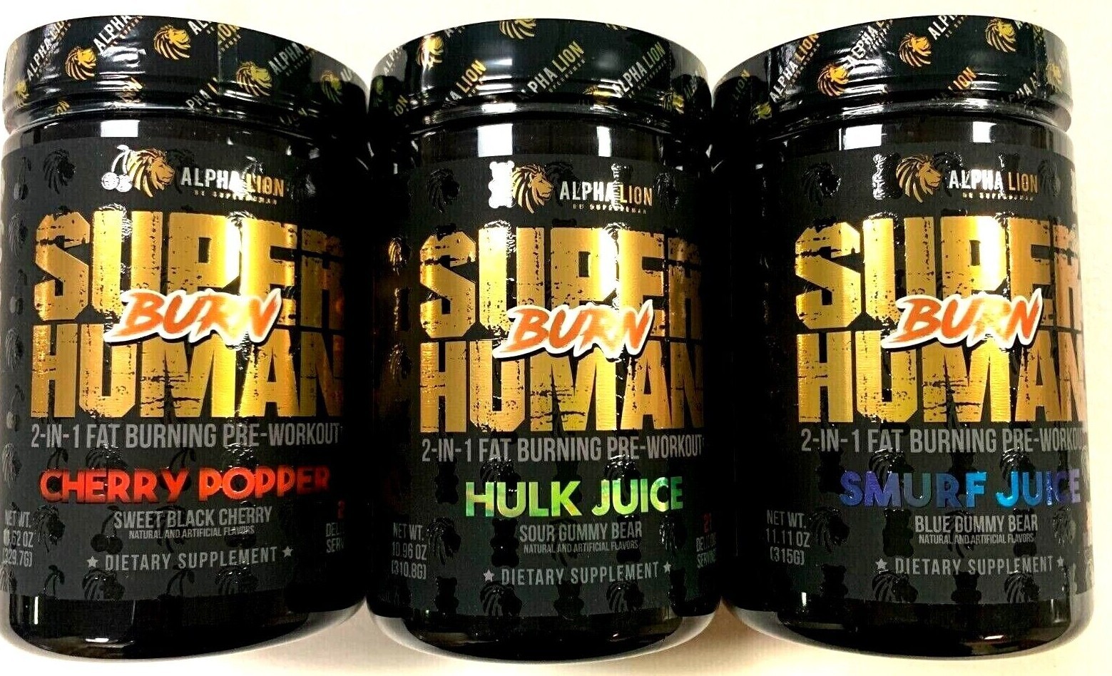 ALPHA LION SUPERHUMAN (BURN) 2-IN-1 FAT BURNING PTRWORKOUT FREE SHIPPING