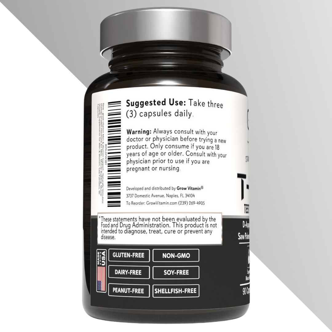Testosterone Booster for Men, Male Enhancement Pills, Energy, Libido 90 Capsules