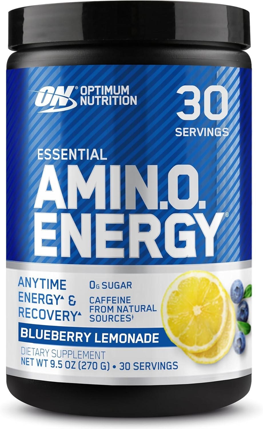 Keto-Friendly Amino Energy Powder with BCAAs – 30 Servings Blueberry Lemonade