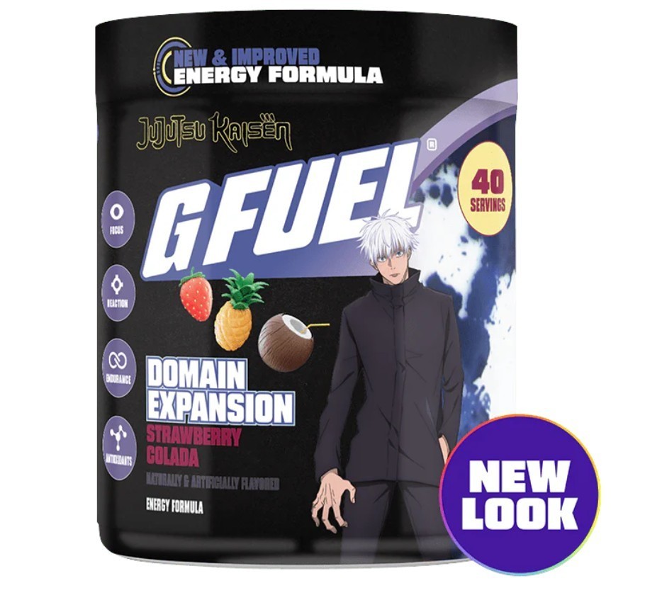 GFUEL JUJUTSU KAISEN Domain Expansion 2.0 Tub 40 Servings Gamma Labs G FUEL