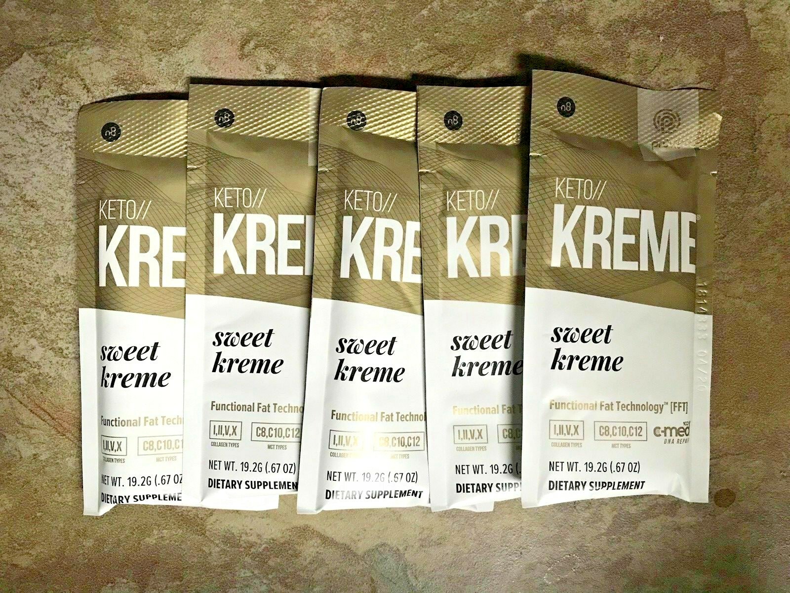 5 Packets KETO SWEET KREME by Pruvit FAST SHIPPING! **SALE***expiration 08/24