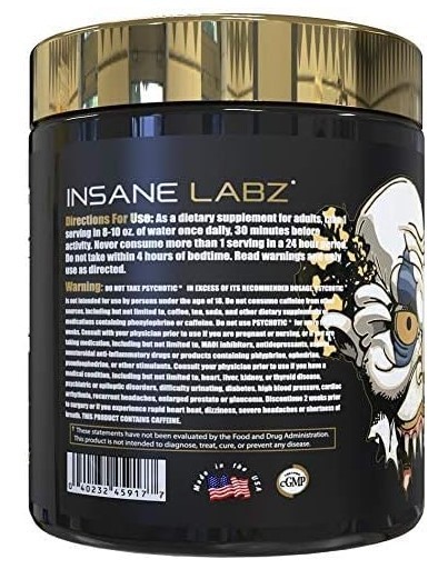 Psychotic Pre Workout Cherry Bomb 35 Servings Extreme Energy
