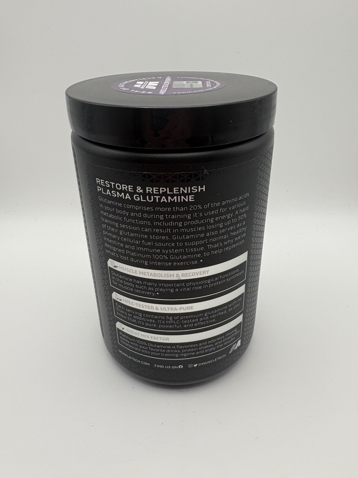 Platinum 100% Glutamine, Unflavored, 10.58 oz (300 g)