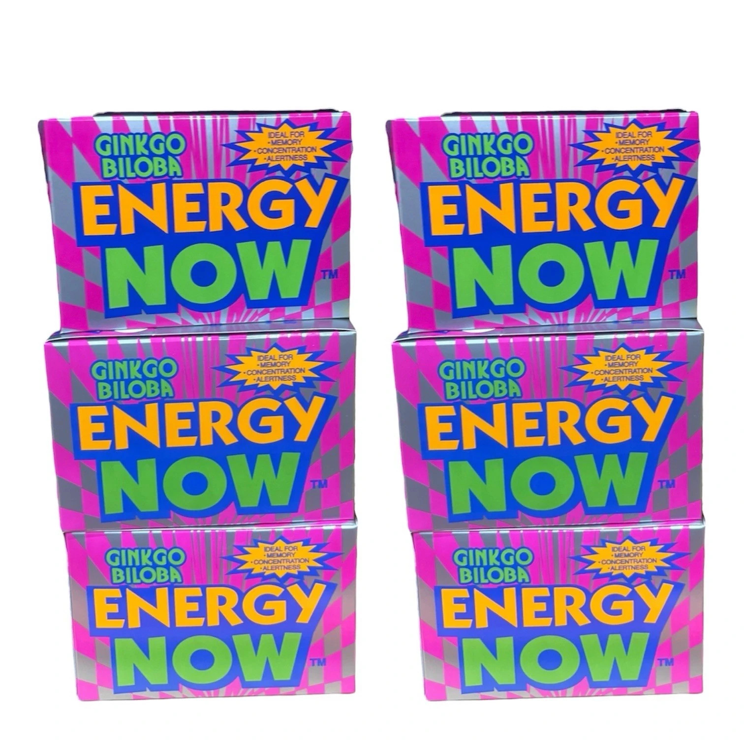 Energy Now Ginkgo Biloba Supplements 144 Packs 3 Pills In Each Pack 6 Boxes