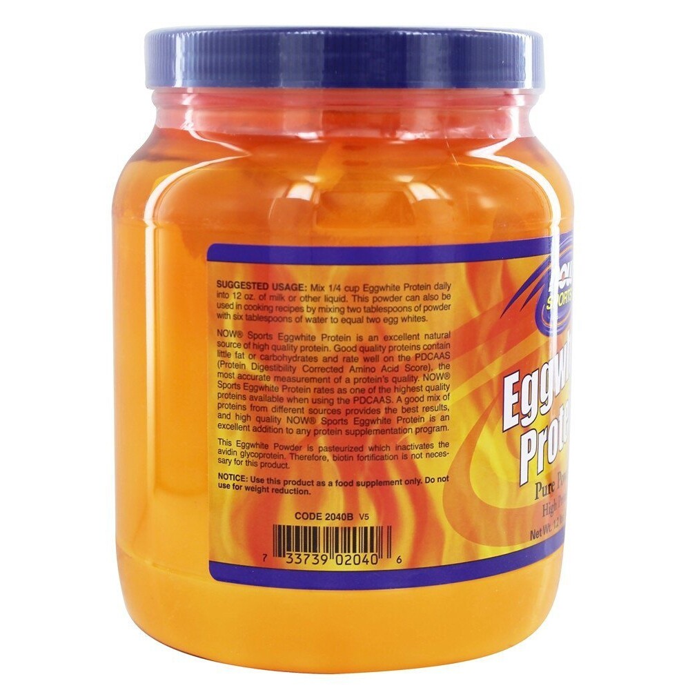 NOW Foods Eggwhite Protein 100% Pure, 1.2 lbs.