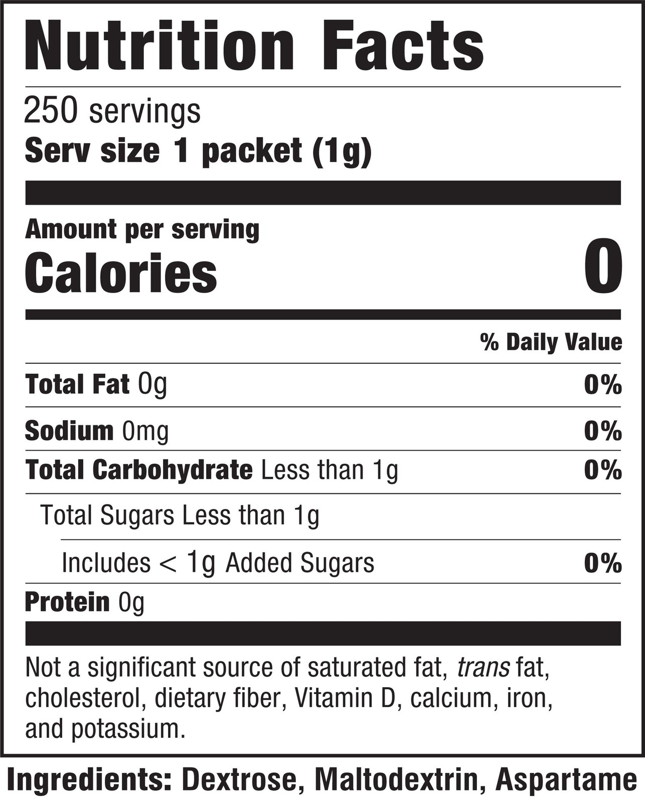 NatraTaste Blue Zero Calorie Sweetener, Bulk Sugar 8.82 Ounce (Pack of 1)