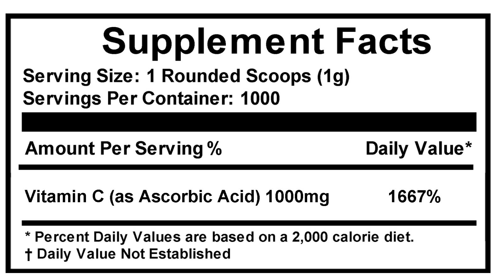 8.8 lb (4000g) 100% PURE Ascorbic Acid Vitamin C Powder NonGMO By FDC Nutrition