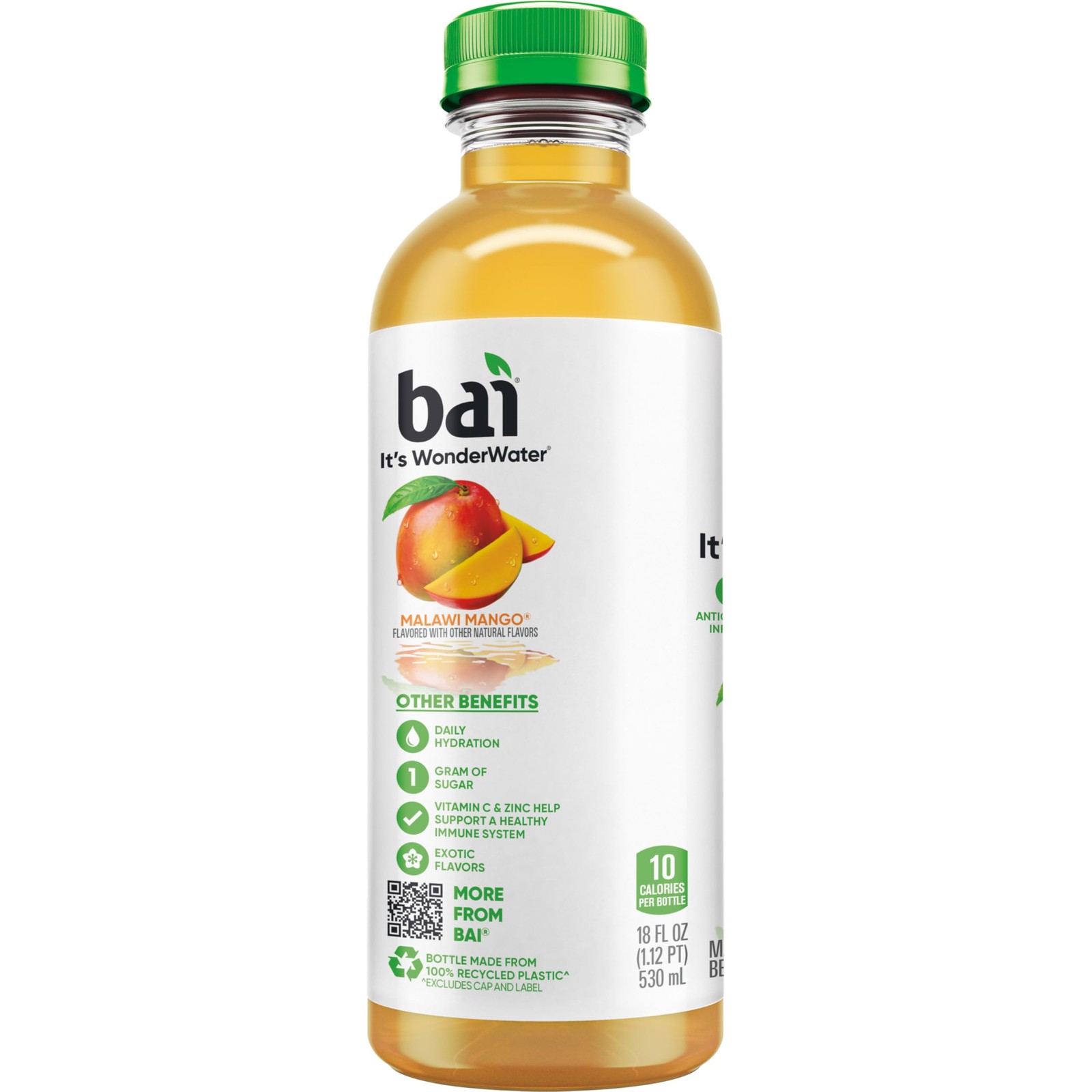 Bai Antioxidant Infused Water Beverage, Malawi Mango, with Vitamin C and No A…
