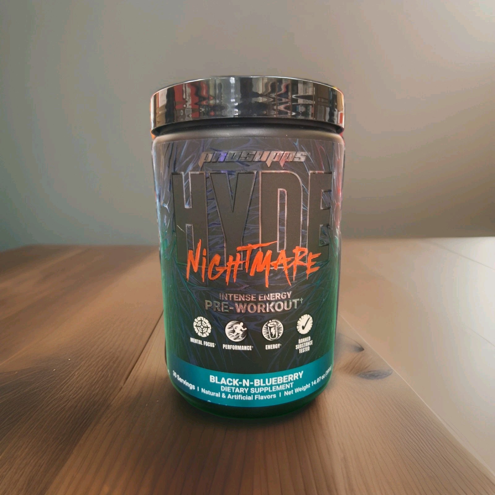 PRO SUPPS – HYDE NIGHTMARE BLACK N BLUEBERRY Pre Workout (30 Servings)