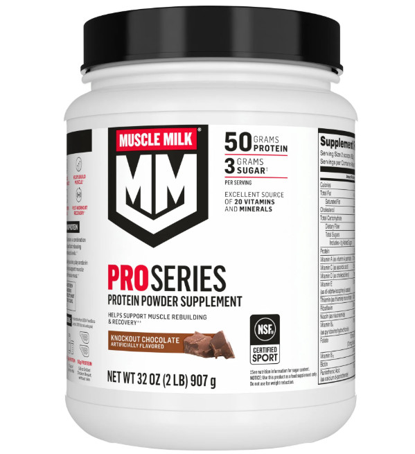 Muscle Milk Pro Series Protein Powder, Chocolate, 50g, 2 lb