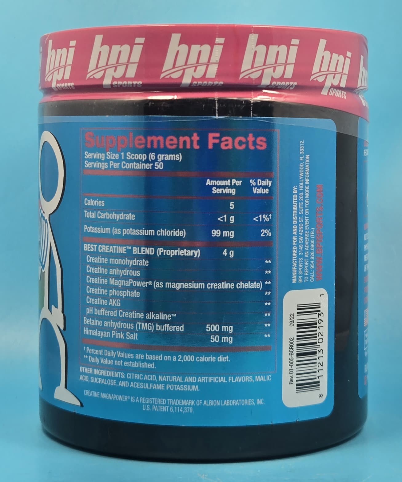 BPI Sports Best Creatine For Muscle Growth Watermelon 50 Servings Exp 12/2027+