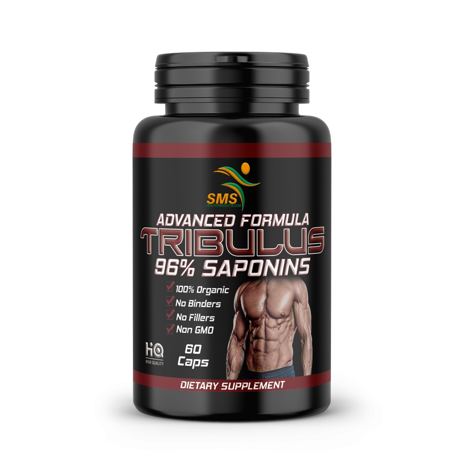 Tribulus Terrestris 3000mg Daily Extract 60 Capsules Vegan Friendly Sport Gym