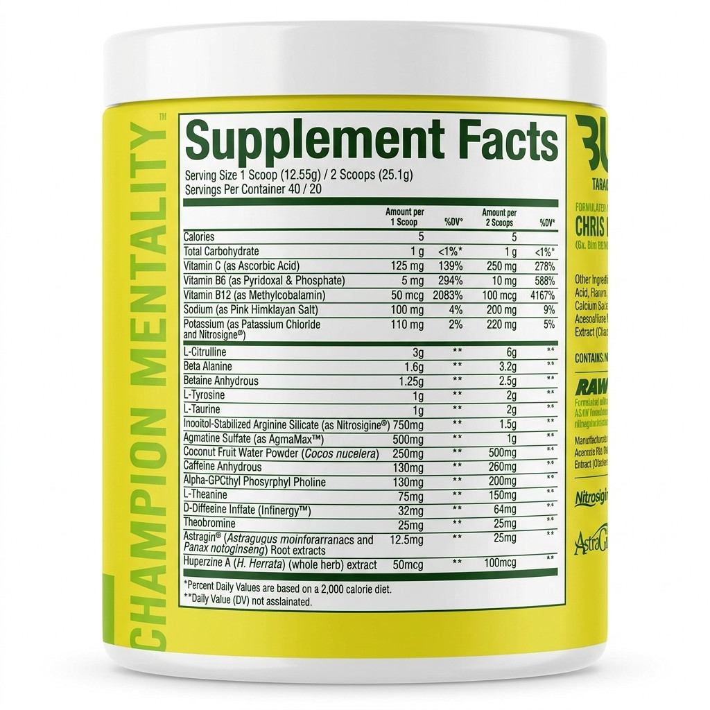 Raw Thavage Pre- Workout – Blackberry Lemonade