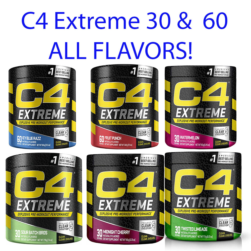 Cellucor C4 Original Pre Workout Powder – 60 Servings Fruit Punch