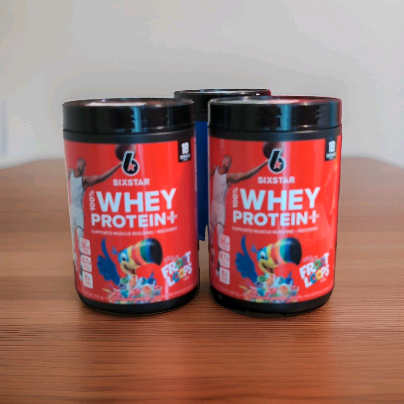 Six Star 100% Whey Protein+ Froot Loops Flavor Powder, High Protein, 1.54 lb 2pk