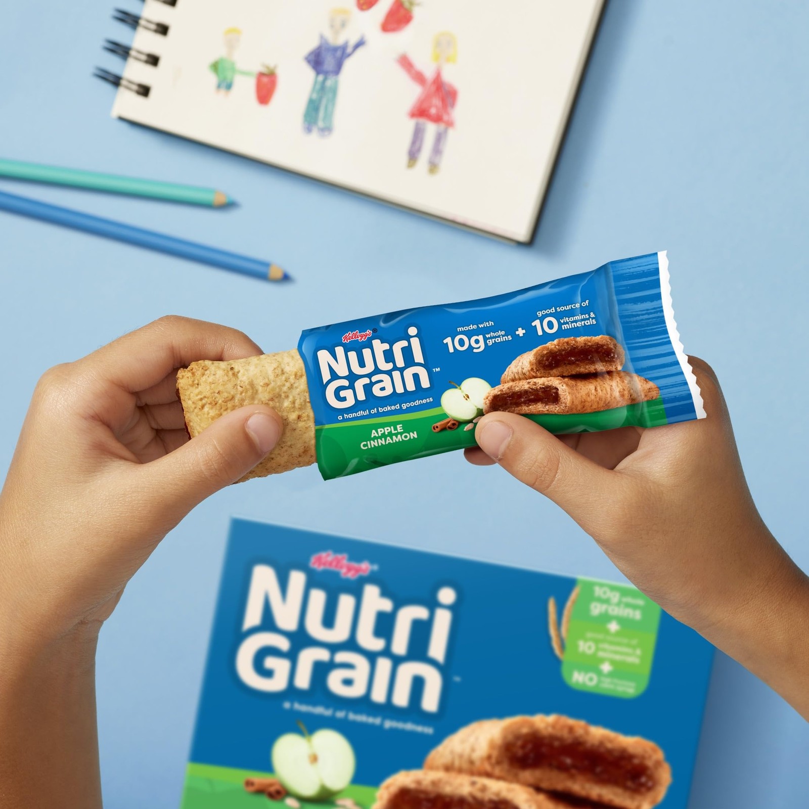 Nutri Grain Breakfast Bars Made 14G Whole Grains Snack Bars Apple