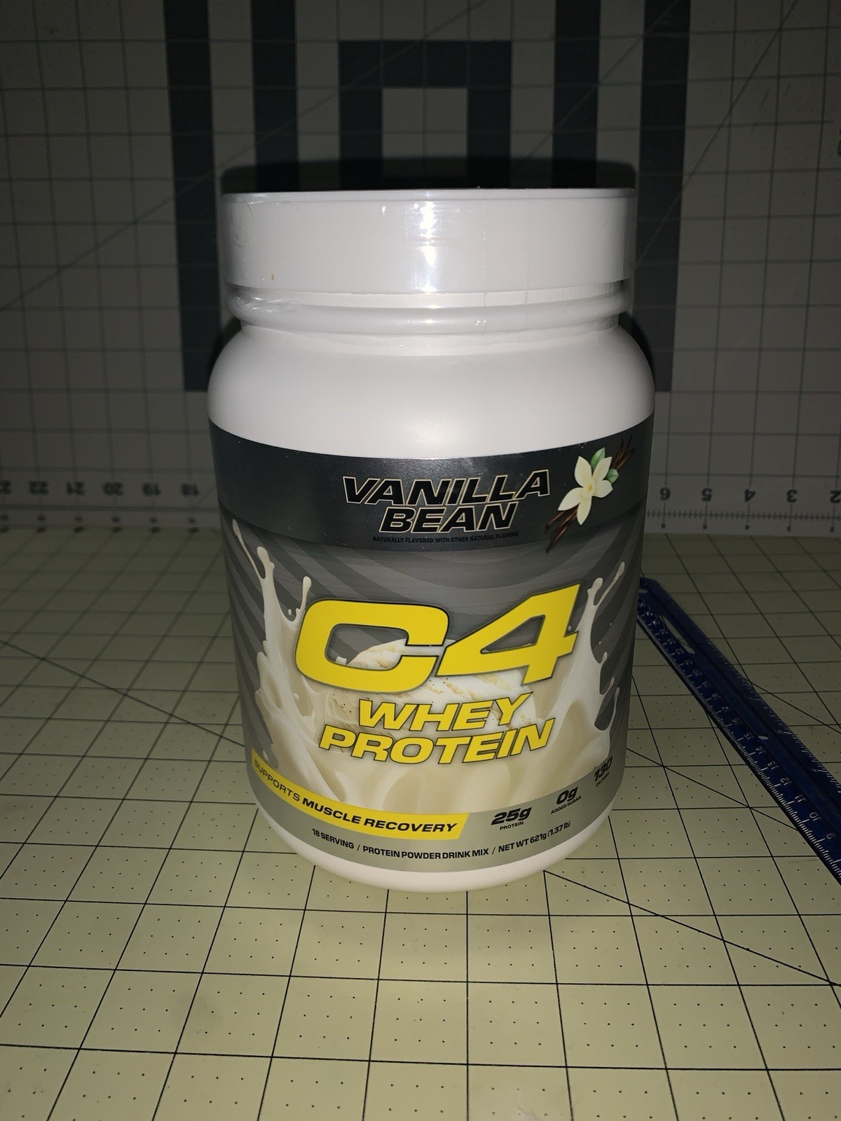 C4 Pro Whey Protein Powder,Vanilla Bean Flavor, 25g of Protein, 18 Servings. New