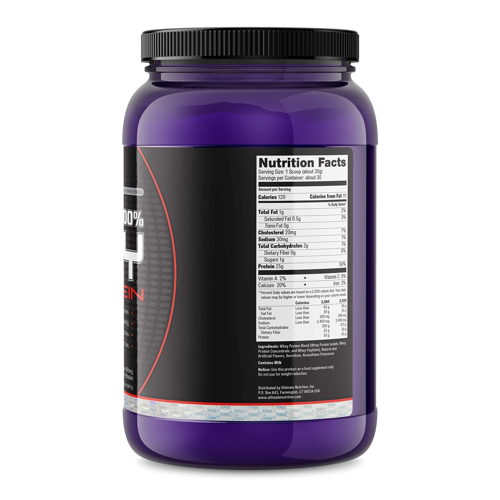 Prostar Whey Protein Powder 25 Grams of Protein – 30 Servings, PB&J, 2 Pounds