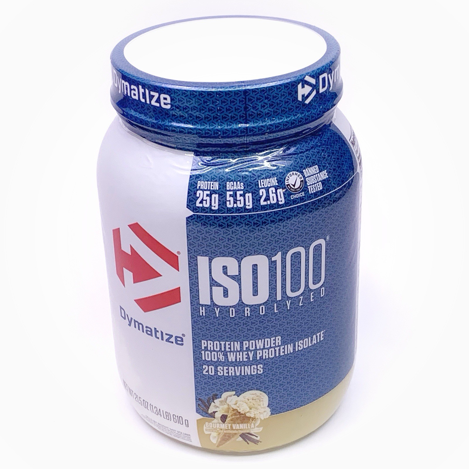 DYMATIZE ISO100® Hydrolyzed Protein Powder 100% Whey Protein Isolate 20 Servings