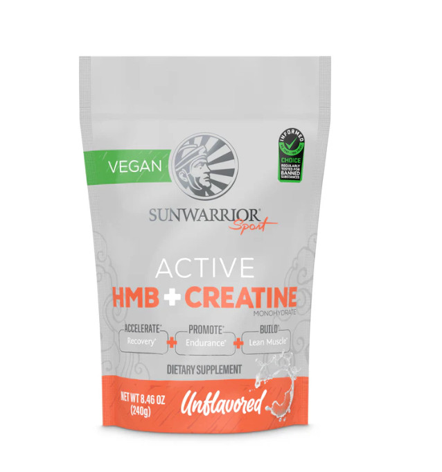 Sunwarrior HMB + Creatine Monohydrate Powder Micronized PreWorkout Leucine, 240g