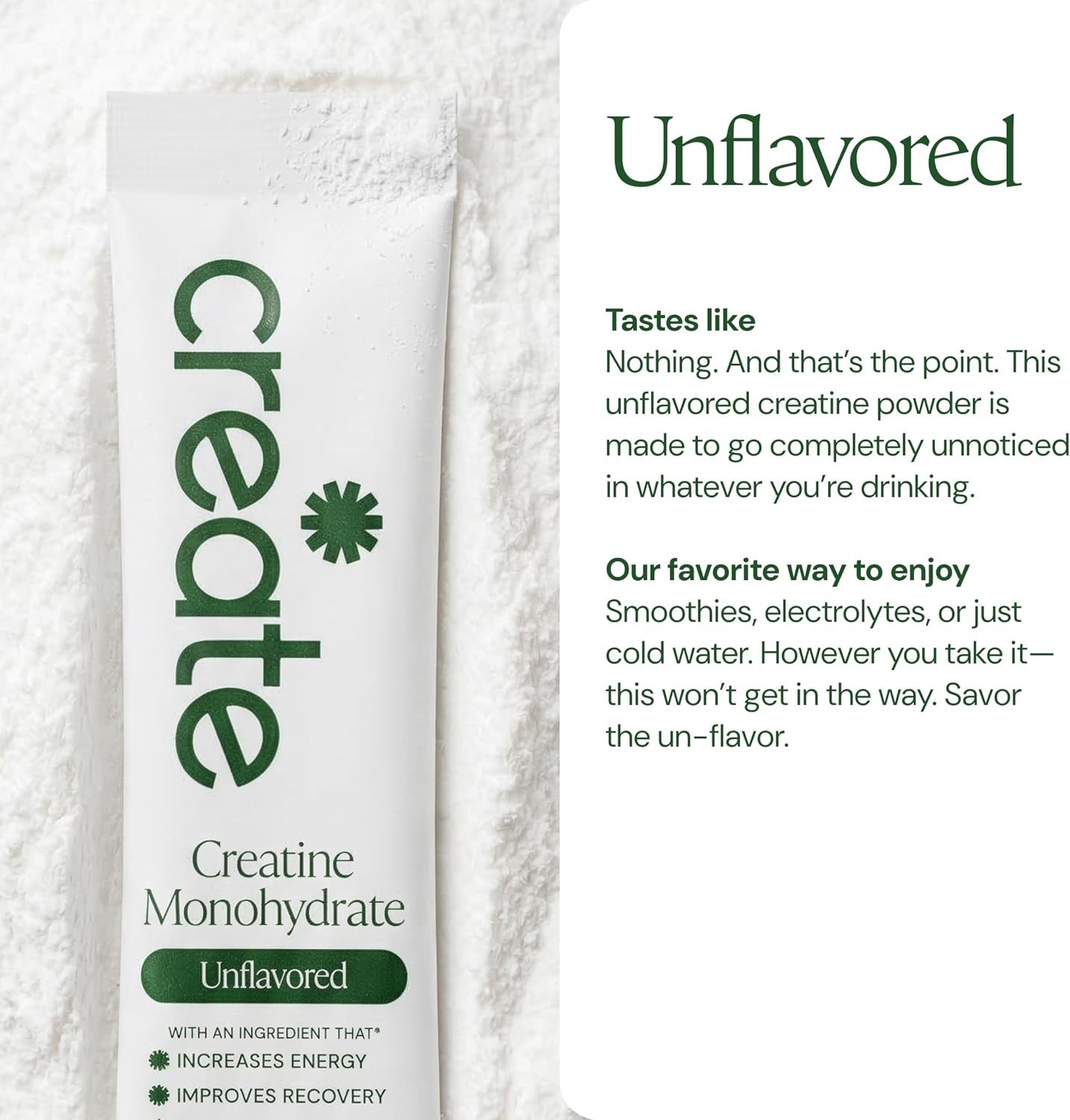 Creatine Monohydrate Powder – Unflavored – 30 Single-Serve Packs | NSF Certif…