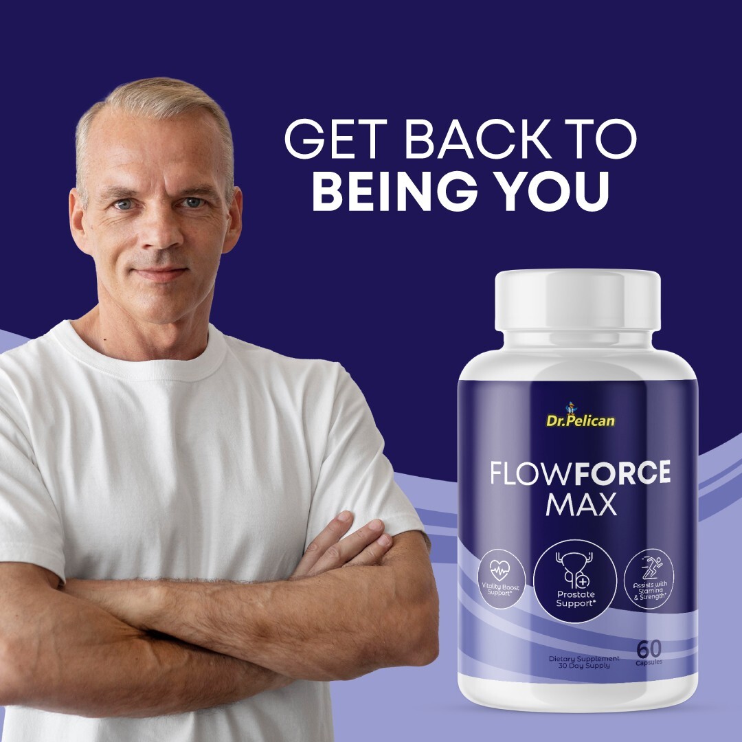 Flowforce Max- Support Supplement for Men – Urinary & Bladder Health-1 Bottle